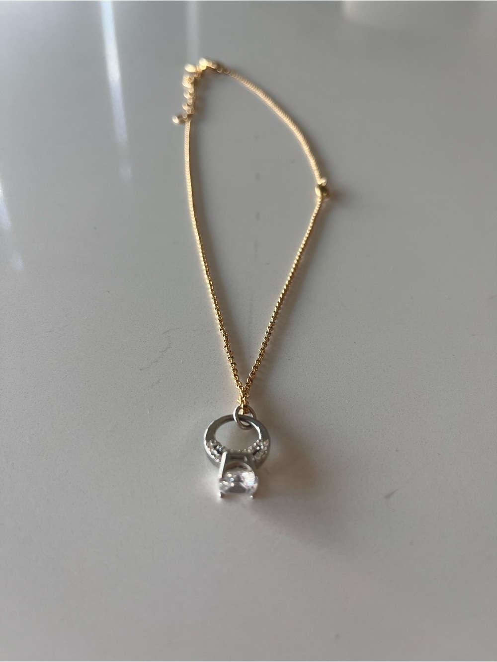 Juicy Couture Necklace with diamond ring